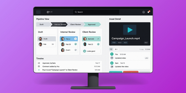 Outcome visuals showing improved timelines and fewer versioning errors.