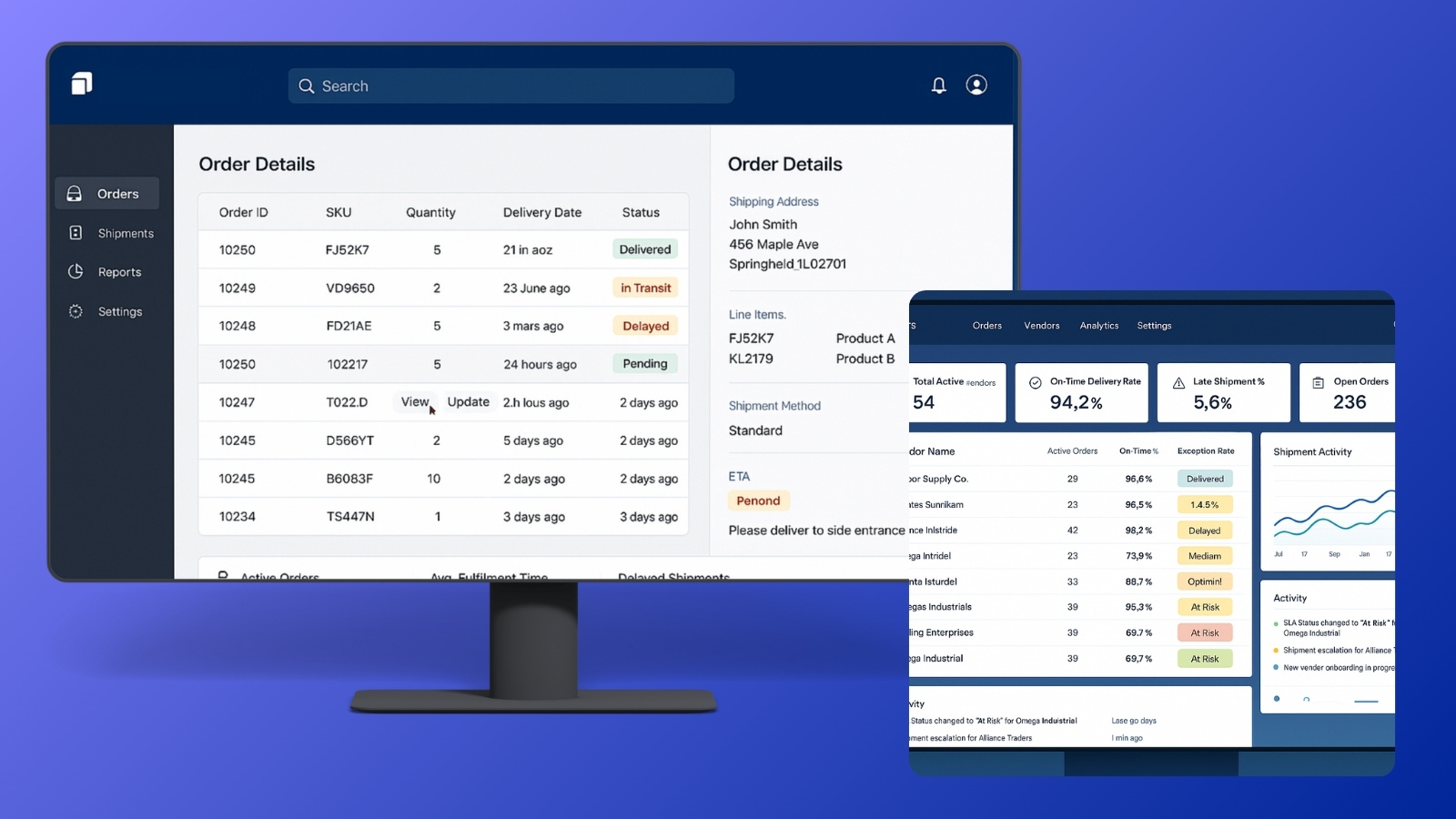 Multi-Vendor Order & Fulfillment Portal