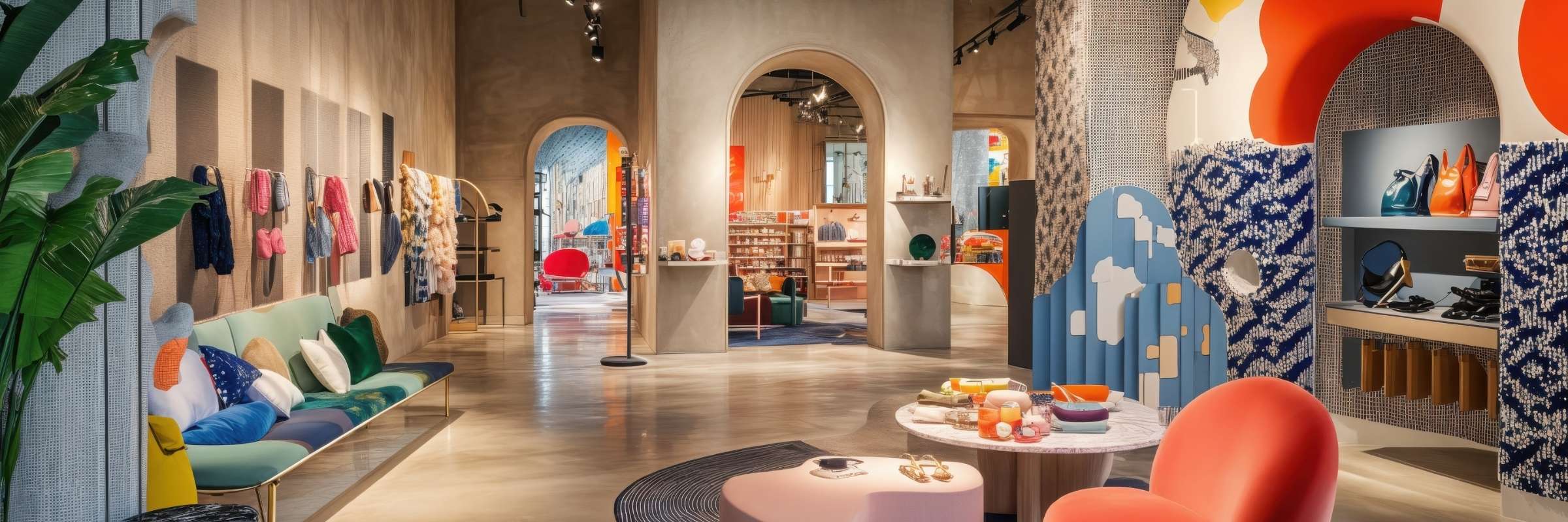 Retail panoramic banner — fulfillment and store operations